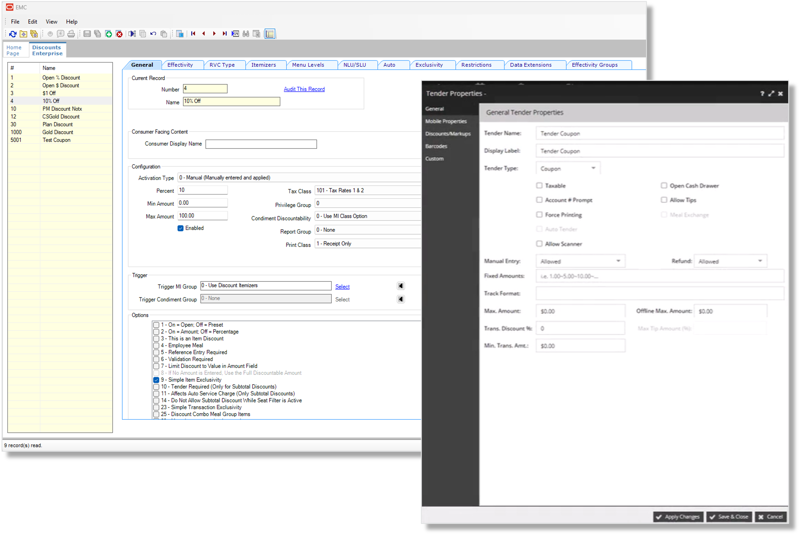 Simplified and easier coupon configuration 